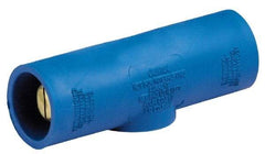 Leviton - 3R NEMA Rated, 600 Volt, 400 Amp, Male-Male, Cam Type, Single Pole Plug and Connector - 4.54 Inch Long, White - USA Tool & Supply