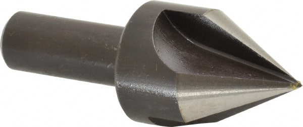 Cleveland - 1" Head Diam, 1/2" Shank Diam, 3 Flute 60° High Speed Steel Countersink - USA Tool & Supply