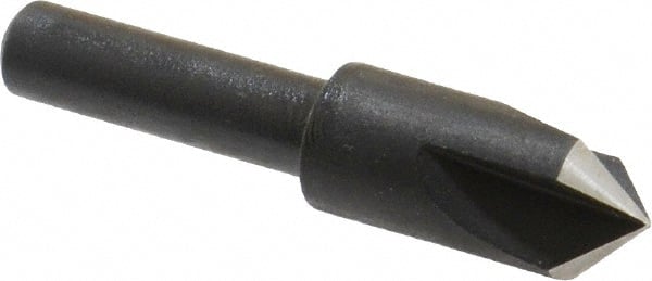 Cleveland - 3/8" Head Diam, 1/4" Shank Diam, 3 Flute 90° High Speed Steel Countersink - USA Tool & Supply