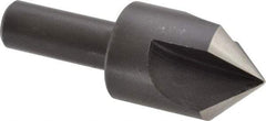 Cleveland - 1" Head Diam, 1/2" Shank Diam, 3 Flute 90° High Speed Steel Countersink - Oxide Finish, 2-3/4" OAL, Single End, Straight Shank, Right Hand Cut - USA Tool & Supply