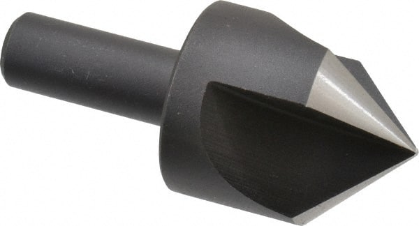 Cleveland - 1-1/4" Head Diam, 1/2" Shank Diam, 3 Flute 90° High Speed Steel Countersink - USA Tool & Supply