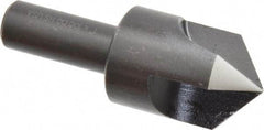 Cleveland - 1" Head Diam, 1/2" Shank Diam, 3 Flute 100° High Speed Steel Countersink - Oxide Finish, 2-3/4" OAL, Single End, Straight Shank, Right Hand Cut - USA Tool & Supply