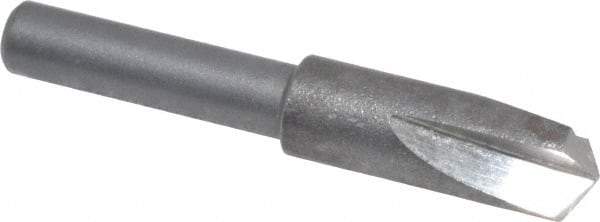 Cleveland - 1/4" Head Diam, 3/16" Shank Diam, 3 Flute 120° High Speed Steel Countersink - Oxide Finish, 1-7/16" OAL, Single End, Straight Shank, Right Hand Cut - USA Tool & Supply