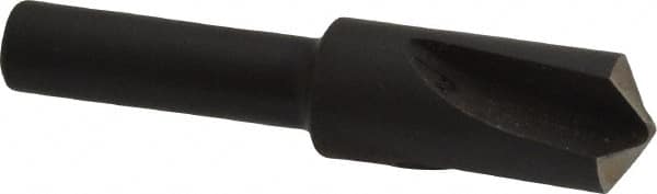 Cleveland - 3/8" Head Diam, 1/4" Shank Diam, 3 Flute 120° High Speed Steel Countersink - USA Tool & Supply