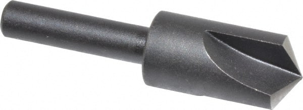Cleveland - 1/2" Head Diam, 1/4" Shank Diam, 3 Flute 120° High Speed Steel Countersink - USA Tool & Supply
