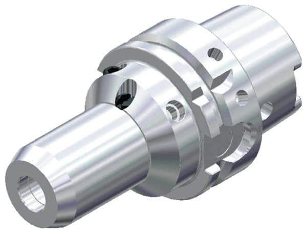 Kennametal - HSK100A Taper Shank, 1-1/4" Hole Diam, Hydraulic Tool Holder/Chuck - 59.94mm Nose Diam, 127mm Projection, 1.97" Clamp Depth, 15,000 RPM, Through Coolant - Exact Industrial Supply