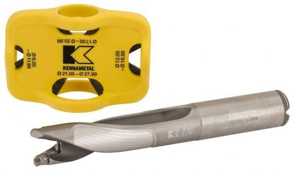 Kennametal - 19 to 19.99mm Diam, 3xD, 63.27mm Max Depth, 3/4" Shank Diam, 5-1/2" OAL, Replaceable Tip Drill - KTIP Insert, X Seat Size, KTIP Toolholder, Series KenTIP - USA Tool & Supply