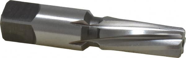 Cleveland - 1/4" Pipe, 0.472" Diam, 13/32" Small End Diam, Straight Shank, 1-1/16" Flute, Taper Pipe Reamer - USA Tool & Supply