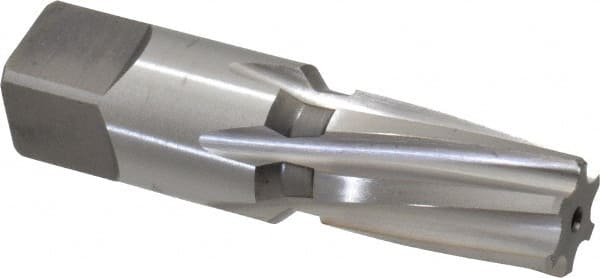 Cleveland - 3/8" Pipe, 0.606" Diam, 0.54" Small End Diam, Straight Shank, 1-1/16" Flute, Taper Pipe Reamer - USA Tool & Supply