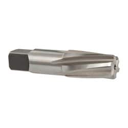 Cleveland - 1/2" Pipe, 3/4" Diam, 0.665" Small End Diam, Straight Shank, 1-3/8" Flute, Taper Pipe Reamer - USA Tool & Supply