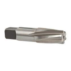 Cleveland - 1/2" Pipe, 3/4" Diam, 0.665" Small End Diam, Straight Shank, 1-3/8" Flute, Taper Pipe Reamer - USA Tool & Supply