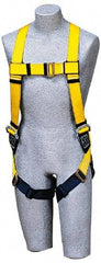 DBI/SALA - 420 Lb Capacity, Size Universal, Full Body Construction Safety Harness - Polyester Webbing, Side D-Ring, Pass-Thru Leg Strap, Pass-Thru Chest Strap - USA Tool & Supply