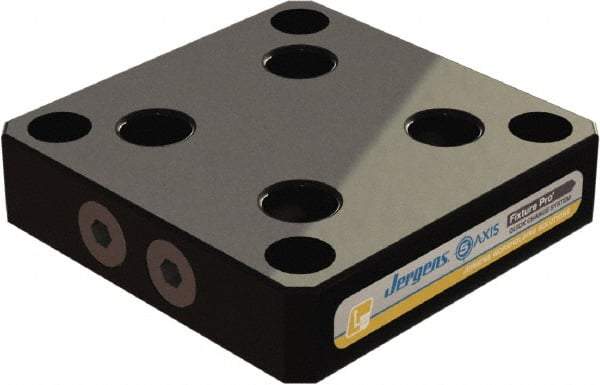 Jergens - 250mm Long x 250mm Wide x 35mm High Aluminum Fixture Plate - 35mm Plate Thickness - USA Tool & Supply