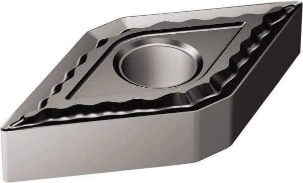 Sandvik Coromant - DNMG431 QM Grade 1105 Carbide Turning Insert - TiAlN Finish, 55° Diamond, 1/2" Inscr Circle, 3/16" Thick, 1/64" Corner Radius - USA Tool & Supply