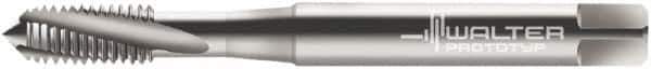 Walter-Prototyp - #8-36 UNF 3 Flute 2B Modified Bottoming Spiral Flute Tap - Cobalt, Bright Finish, 63mm OAL, Right Hand Flute, Right Hand Thread, Series 23410 - Exact Industrial Supply