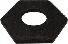 PRO-SAFE - 14" Wide x 4" High Rubber Trim Line Channelizer Base - 16 Lb, Black - USA Tool & Supply