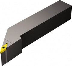 Sandvik Coromant - SVJB, Left Hand Cut, -3° Lead Angle, 20mm Shank Height x 20mm Shank Width, Neutral Rake Indexable Turning Toolholder - 125mm OAL, VBMT 16 04 08 Insert Compatibility, Series CoroTurn 107 - USA Tool & Supply