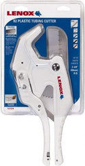 Lenox - 3/8" to 2" Pipe Capacity, Tube Cutter - Cuts Plastic, Rubber, PVC, CPVC - USA Tool & Supply