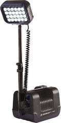 Pelican Products, Inc. - 12 Volt, 24 Watt, Electric, LED Portable Floor Work Light - 13.78" Cord, 1 Head, 1,000 & 2,000 Lumens, 15-3/4" Long x 7.87" Wide x 9.06" High - USA Tool & Supply