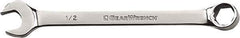 GearWrench - 7/16" 6 Point Combination Wrench - 7-19/64" OAL, Steel, Full Polish Finish - USA Tool & Supply