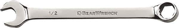 GearWrench - 9/16" 6 Point Combination Wrench - 8-3/4" OAL, Steel, Full Polish Finish - USA Tool & Supply