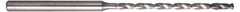 Guhring - 3/32", 135° Point, Solid Carbide Micro Drill Bit - 44mm Flute Length, 4mm Shank Diam, Series 6412 - USA Tool & Supply
