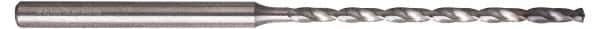 Guhring - 0.1063", 135° Point, Solid Carbide Micro Drill Bit - 48mm Flute Length, 4mm Shank Diam, Series 6412 - USA Tool & Supply