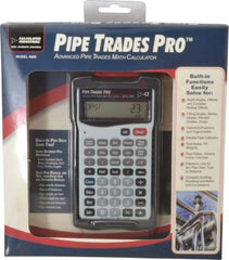 Calculated Industries - 58 Function Pipe Trades Industrial Calculator - 5.6299 Inch Long x 3 Inch Wide - USA Tool & Supply