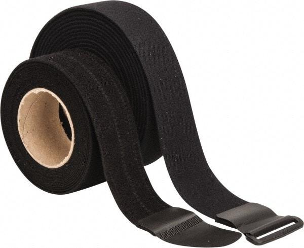 VELCRO Brand - 22 Piece 2" Wide x 5 Yd Long Self Fastening Tie/Strap Kit - Roll, Black - USA Tool & Supply