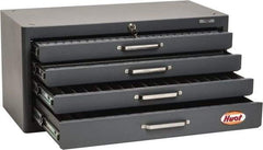 Huot - 4 Drawer, 1/4-20 to 1-14 Tap Storage - 26" Wide x 12" Deep x 12-1/2" High, Steel - USA Tool & Supply