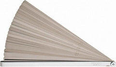 Proto - 25 Piece, 0.0015 to 0.04" Thick, Parallel Feeler Gage Set - 12" Leaf Length, 1/2" Wide, Steel - USA Tool & Supply