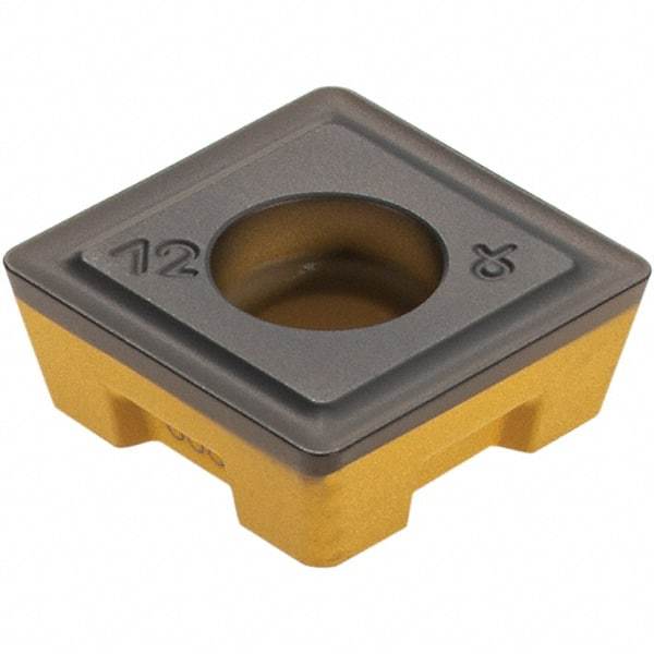 Iscar - SOMT120408 DT Grade IC8080 Carbide Indexable Drill Insert - TiCN/Al2O3/TiN Finish, Square, 1/2" Inscribed Circle - USA Tool & Supply