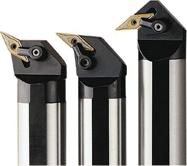 Seco - 46mm Min Bore Diam, 300mm OAL, 32mm Shank Diam, S-MVPN Indexable Boring Bar - 50mm Max Bore Depth, VN.. 1604.. Insert, Pin & Clamp Holding Method - USA Tool & Supply