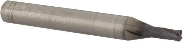 Seco - 3mm, 4 Flute, Single End, Solid Carbide, 0.3mm Corner Radius End Mill - 50mm OAL, 20° Helix, Right Hand Flute, 4mm LOC, Right Hand Cut, 7mm Extended Reach - USA Tool & Supply