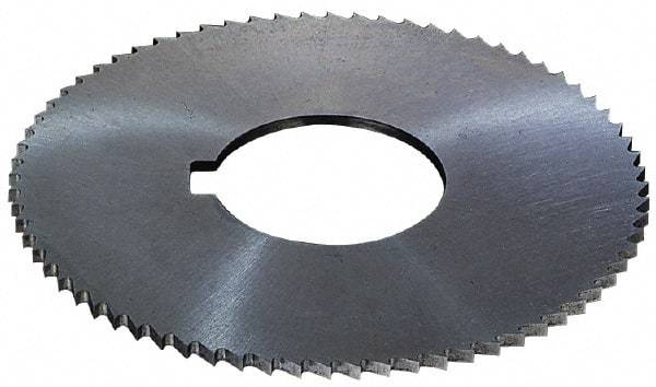 Controx - 2-1/2" Diam x 0.02" Blade Thickness x 5/8" Arbor Hole Diam, 56 Tooth Slitting and Slotting Saw - Arbor Connection, Right Hand, Uncoated, High Speed Steel, 15° Rake, Concave Ground - USA Tool & Supply