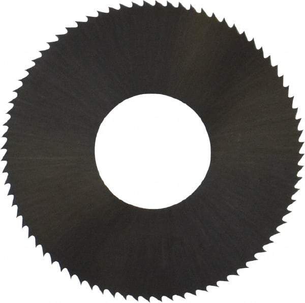 Controx - 1" Diam x 0.008" Blade Thickness x 3/8" Arbor Hole Diam, 80 Tooth Slitting and Slotting Saw - Arbor Connection, Right Hand, Uncoated, High Speed Steel, Concave Ground - USA Tool & Supply