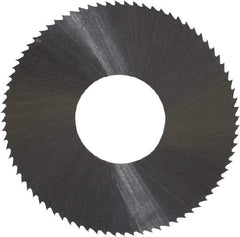 Controx - 1" Diam x 0.01" Blade Thickness x 3/8" Arbor Hole Diam, 80 Tooth Slitting and Slotting Saw - Arbor Connection, Right Hand, Uncoated, High Speed Steel, Concave Ground - USA Tool & Supply