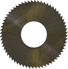 Controx - 1" Diam x 0.014" Blade Thickness x 3/8" Arbor Hole Diam, 64 Tooth Slitting and Slotting Saw - Arbor Connection, Right Hand, Uncoated, High Speed Steel, Concave Ground - USA Tool & Supply