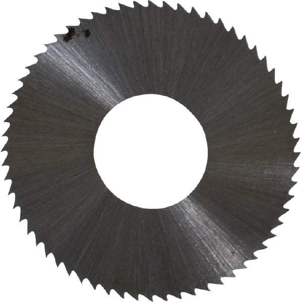 Controx - 1" Diam x 0.0156" Blade Thickness x 3/8" Arbor Hole Diam, 64 Tooth Slitting and Slotting Saw - Arbor Connection, Right Hand, Uncoated, High Speed Steel, Concave Ground - USA Tool & Supply