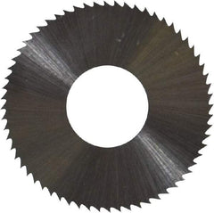 Controx - 1" Diam x 0.018" Blade Thickness x 3/8" Arbor Hole Diam, 64 Tooth Slitting and Slotting Saw - Arbor Connection, Right Hand, Uncoated, High Speed Steel, Concave Ground - USA Tool & Supply