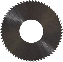 Controx - 1" Diam x 0.02" Blade Thickness x 3/8" Arbor Hole Diam, 64 Tooth Slitting and Slotting Saw - Arbor Connection, Right Hand, Uncoated, High Speed Steel, Concave Ground - USA Tool & Supply