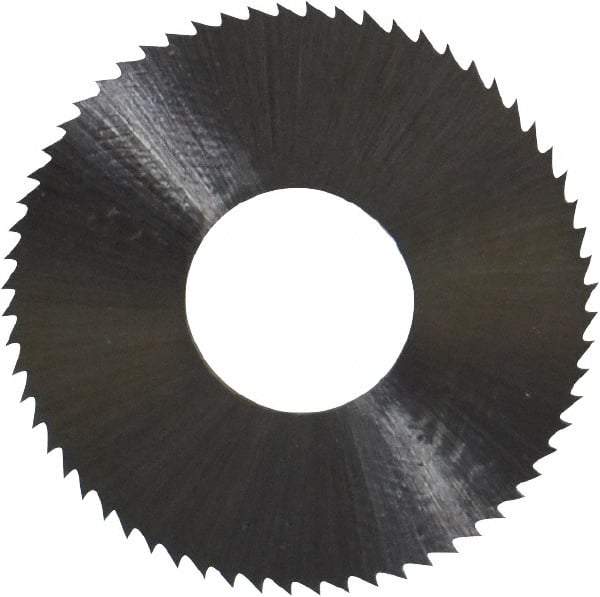 Controx - 1" Diam x 0.025" Blade Thickness x 3/8" Arbor Hole Diam, 64 Tooth Slitting & Slotting Saw - Arbor Connection, Right Hand, Uncoated, M2 High Speed Steel, Concave Ground - USA Tool & Supply