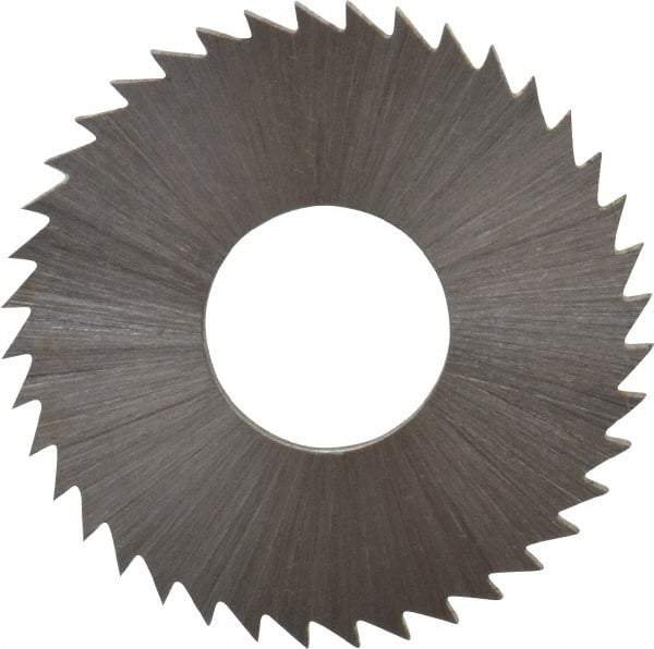 Controx - 1" Diam x 1/16" Blade Thickness x 3/8" Arbor Hole Diam, 40 Tooth Slitting and Slotting Saw - Arbor Connection, Right Hand, Uncoated, Cobalt, Concave Ground, Contains Keyway - USA Tool & Supply