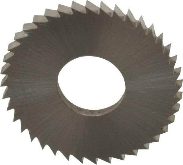 Controx - 1" Diam x 0.0781" Blade Thickness x 3/8" Arbor Hole Diam, 40 Tooth Slitting and Slotting Saw - Arbor Connection, Right Hand, Uncoated, Cobalt, Concave Ground, Contains Keyway - USA Tool & Supply