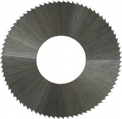 Controx - 1-1/4" Diam x 0.014" Blade Thickness x 1/2" Arbor Hole Diam, 80 Tooth Slitting and Slotting Saw - Arbor Connection, Right Hand, Uncoated, High Speed Steel, Concave Ground - USA Tool & Supply