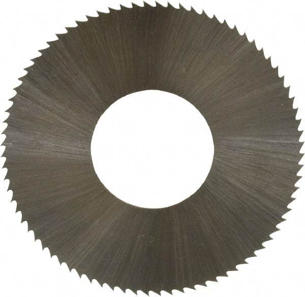 Controx - 1-1/4" Diam x 0.0156" Blade Thickness x 1/2" Arbor Hole Diam, 80 Tooth Slitting and Slotting Saw - Arbor Connection, Right Hand, Uncoated, High Speed Steel, Concave Ground - USA Tool & Supply