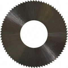 Controx - 1-1/4" Diam x 0.02" Blade Thickness x 1/2" Arbor Hole Diam, 80 Tooth Slitting and Slotting Saw - Arbor Connection, Right Hand, Uncoated, High Speed Steel, Concave Ground - USA Tool & Supply