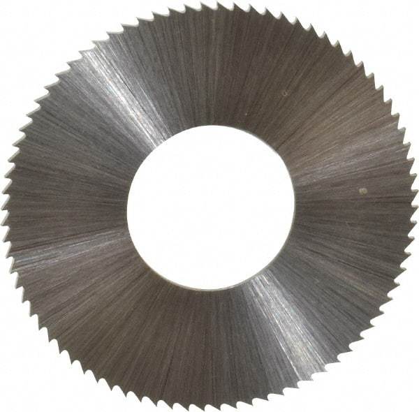 Controx - 1-1/4" Diam x 0.0313" Blade Thickness x 1/2" Arbor Hole Diam, 80 Tooth Slitting & Slotting Saw - Arbor Connection, Right Hand, Uncoated, M2 High Speed Steel, Concave Ground - USA Tool & Supply