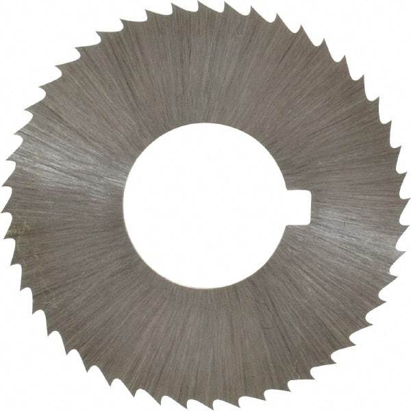 Controx - 1-1/4" Diam x 0.04" Blade Thickness x 1/2" Arbor Hole Diam, 48 Tooth Slitting and Slotting Saw - Arbor Connection, Right Hand, Uncoated, Cobalt, Concave Ground, Contains Keyway - USA Tool & Supply