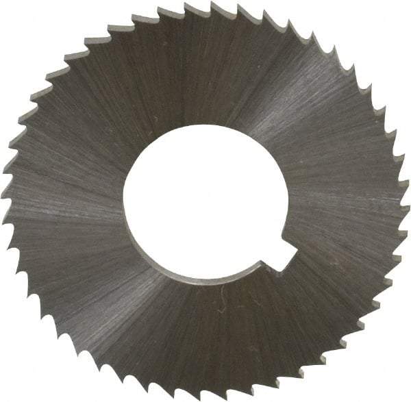 Controx - 1-1/4" Diam x 0.0781" Blade Thickness x 1/2" Arbor Hole Diam, 48 Tooth Slitting and Slotting Saw - Arbor Connection, Right Hand, Uncoated, Cobalt, Concave Ground, Contains Keyway - USA Tool & Supply